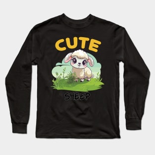 cute baby sheep Long Sleeve T-Shirt